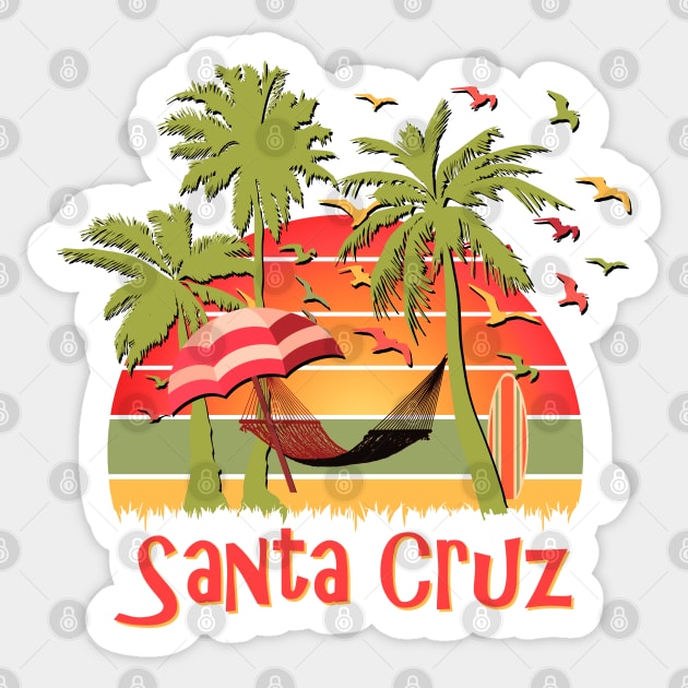 Santa Cruz Sticker by Nerd_art